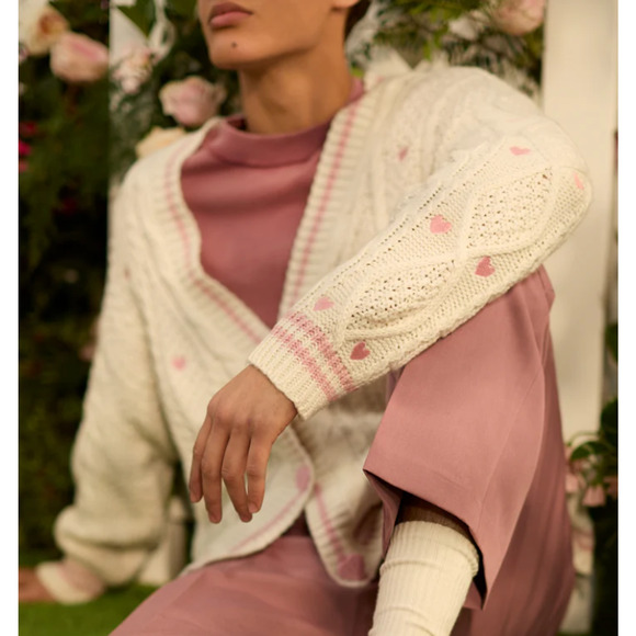 Taylor Swift Size M L Cardigan Lover Hearts Swiftie Valentines Present - Picture 11 of 12